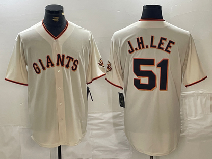 San Francisco Giants #51 Jung Hoo Lee Cream 2024 Home Limited Stitched Baseball Jersey - Main View