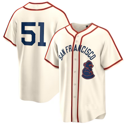 San Francisco Giants #51 Jung Hoo Lee Cream 2024 Rickwood Classic Replica Player Baseball Jersey - Main View