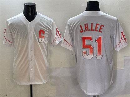 San Francisco Giants #51 Jung Hoo Lee White City Connect Cool Base Stitched Baseball Jersey - Main View