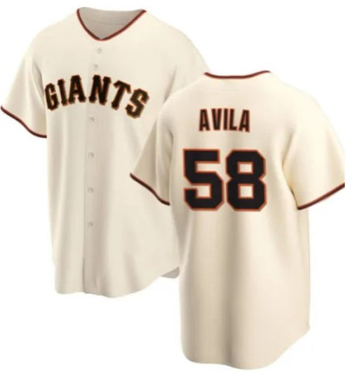 San Francisco Giants #58 Nick Avila Cream Cool Base Stitched Baseball Jersey - Main View