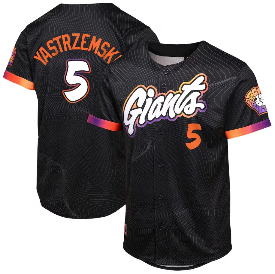 San Francisco Giants #5 Mike Yastrzemski Outerstuff Anthracite 2025 City Connect Limited Baseball Jersey - Main View