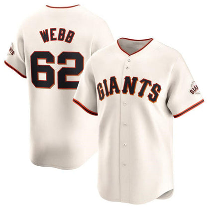 San Francisco Giants #62 Logan Webb Cream Cool Base Stitched Baseball Jersey - Main View
