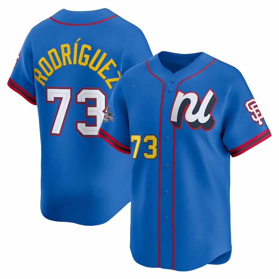 San Francisco Giants #73 Randy Rodríguez National League 2025 All-Star Edition Limited Player Jersey - Blue Baseball Jersey - Main View
