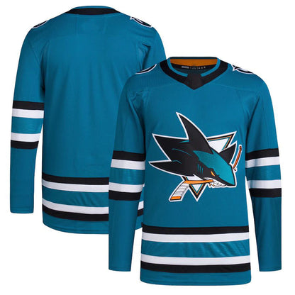 SJ.Sharks Home Primegreen Authentic Pro Jersey Teal Stitched American Hockey Jerseys - Main View