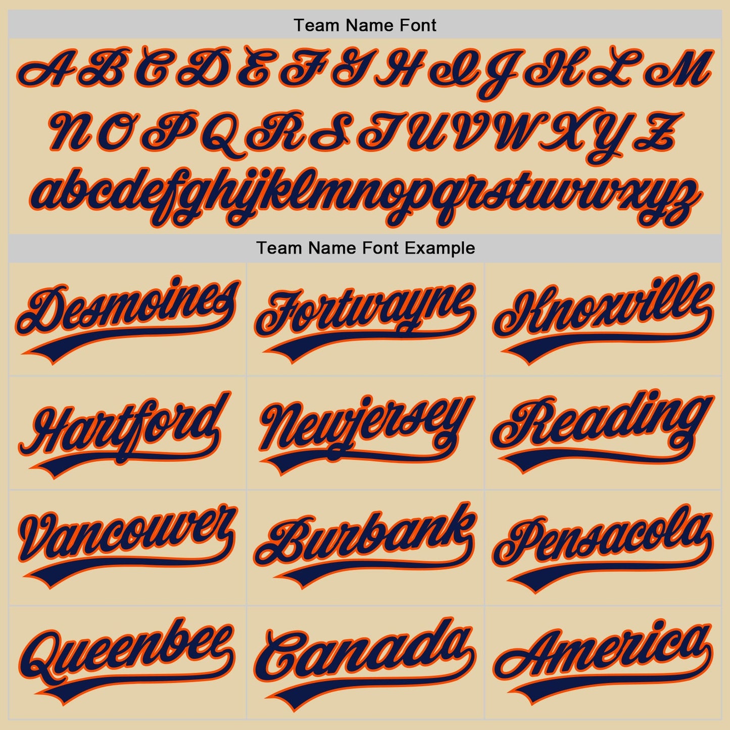 Custom Sand Navy-Orange Authentic Baseball Jersey view 4