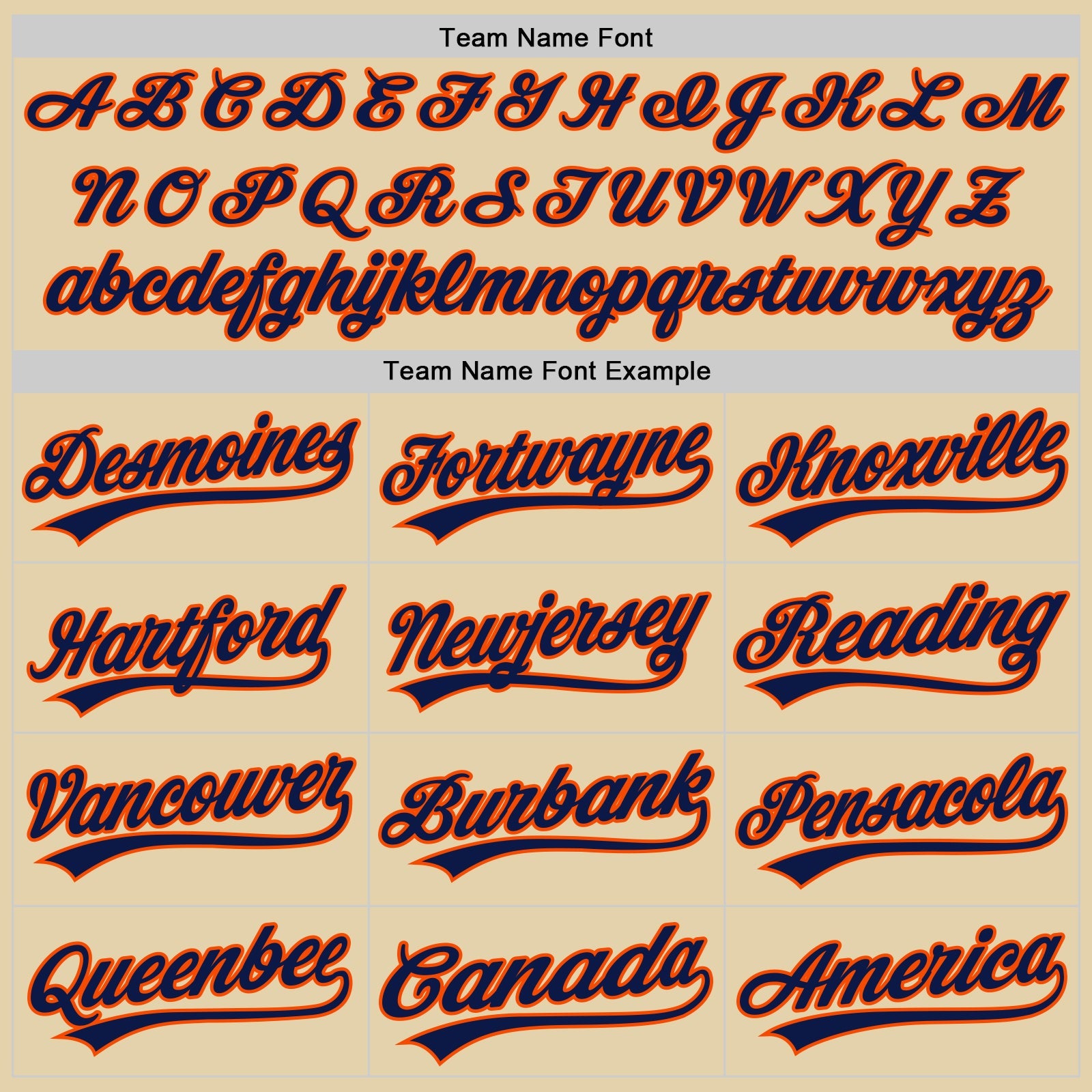 Custom Sand Navy-Orange Authentic Baseball Jersey view 4