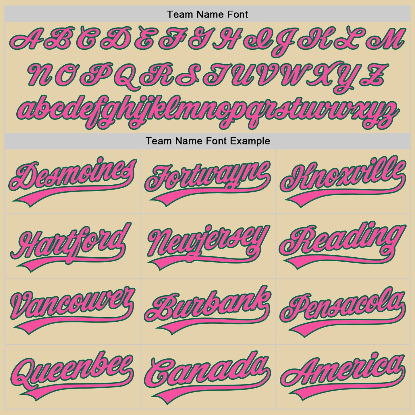 Custom Sand Pink-Kelly Green Authentic Baseball Jersey view 4