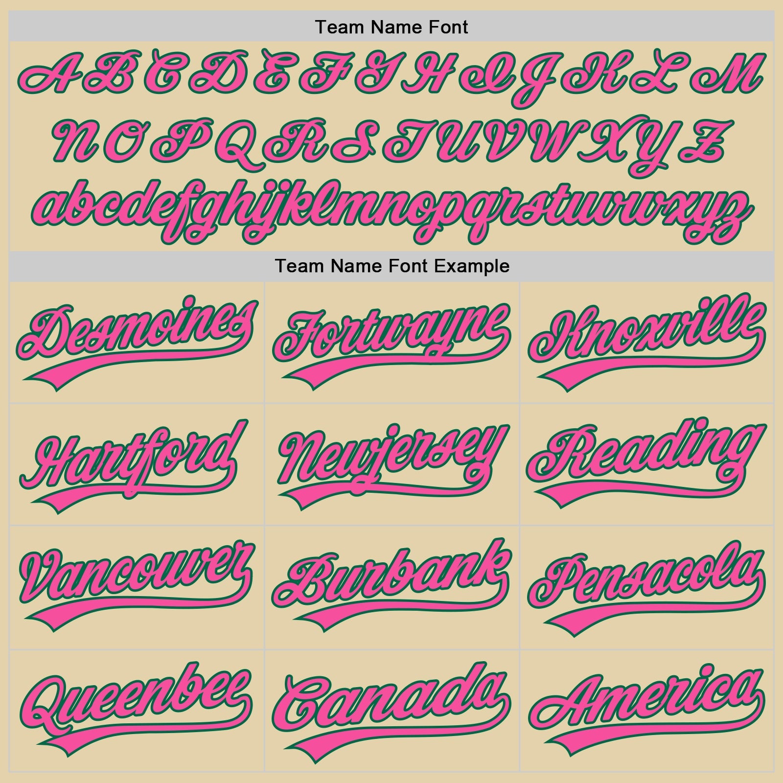 Custom Sand Pink-Kelly Green Authentic Baseball Jersey view 4