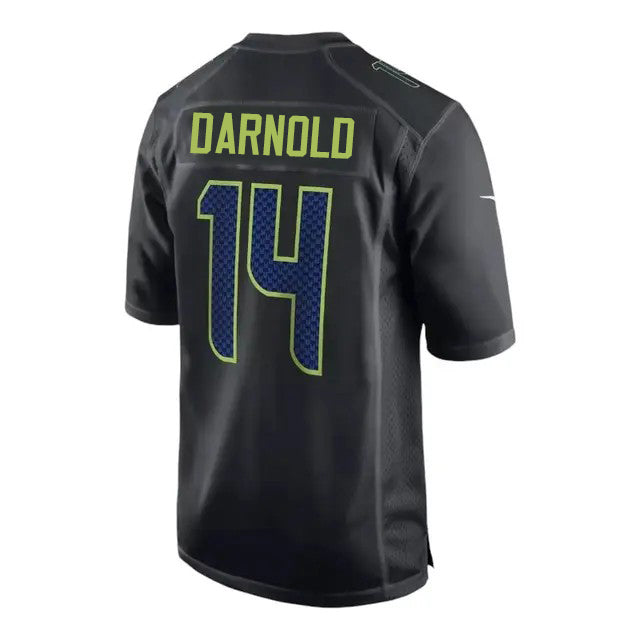 S.Seahawks #14 Sam Darnold Black Chase Game Stitched American Football Jerseys - Main View