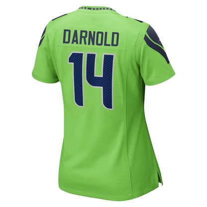 S.Seahawks #14 Sam Darnold Green Game Stitched American Football Jerseys - Main View