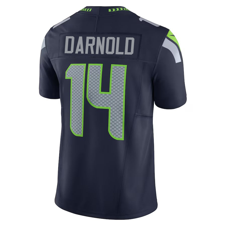 S.Seahawks #14 Sam Darnold Navy Vapor F.U.S.E. Limited Stitched American Football Jerseys - Main View