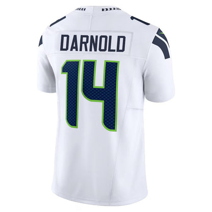 S.Seahawks #14 Sam Darnold White Vapor F.U.S.E. Limited Stitched American Football Jerseys - Main View