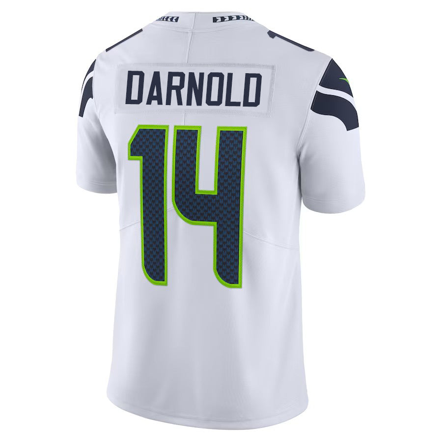 S.Seahawks #14 Sam Darnold White Vapor Limited Stitched American Football Jerseys - Main View