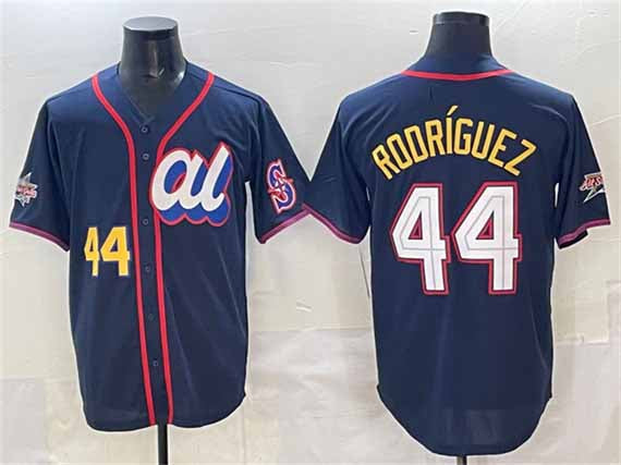 Seattle Mariners American League #44 Julio Rodríguez Navy 2025 All-Star Edition Limited Stitched Baseball Jersey - Main View