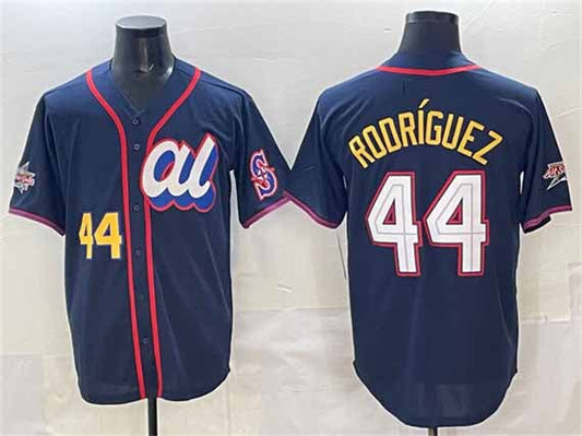 Seattle Mariners American League #44 Julio Rodríguez Navy 2025 All-Star Edition Limited Stitched Baseball Jersey - Main View