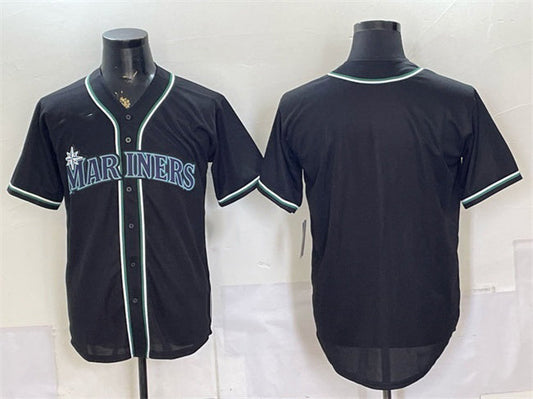 Seattle Mariners Blank 2026 Fashion Replica Black Out Stitched Baseball Jersey - Main View