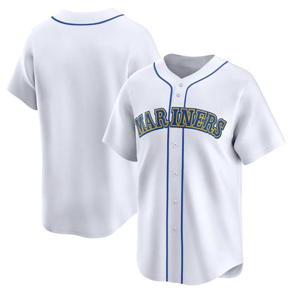Seattle Mariners Cooperstown Collection Limited Jersey - White Stitched Baseball Jersey - Main View