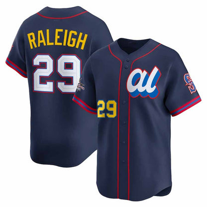 Seattle Mariners #29 Cal Raleigh American League 2025 All-Star Edition Limited Player Jersey - Navy Baseball Jersey - Main View