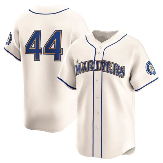 Seattle Mariners #44 Julio Rodriguez Alternate Limited - Cream Stitched Baseball Jersey - Main View