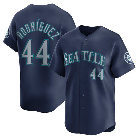 Seattle Mariners #44 Julio Rodriguez Road Limited - Navy Stitched Baseball Jersey - Main View