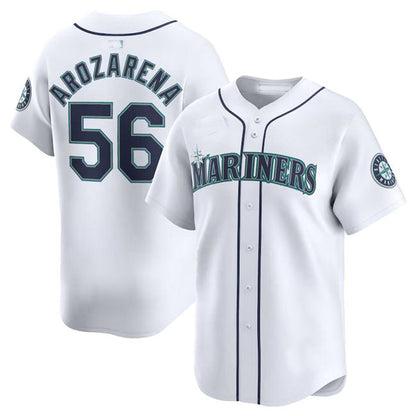 Seattle Mariners #56 Randy Arozarena White 2024 Home Limited Stitched Baseball Jersey - Main View