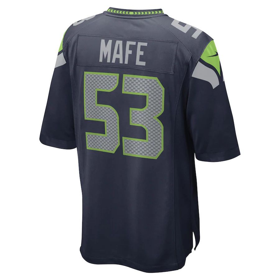 S.Seahawks #53 Boye Mafe College Navy Game Player Jersey Stitched American Football Jerseys - Main View