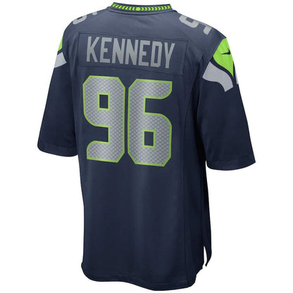 S.Seahawks #96 Cortez Kennedy College Navy Game Retired Player Jersey Stitched American Football Jerseys - Main View