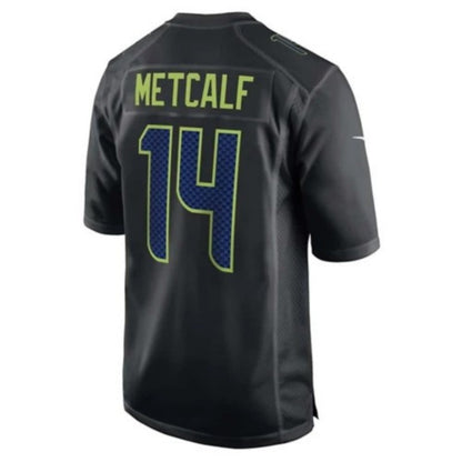 S.Seahawks #14 DK Metcalf Black Chase  Stitched American Football Jerseys - Main View