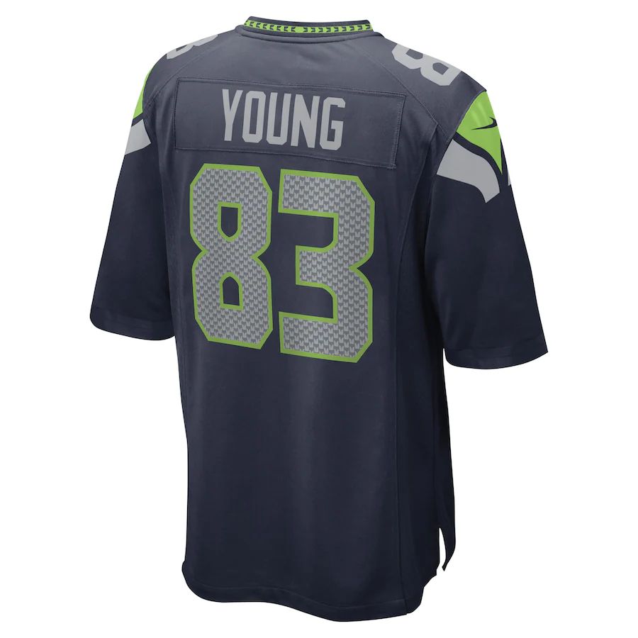 S.Seahawks #83 Dareke Young College Navy Game Player Jersey Stitched American Football Jerseys - Main View