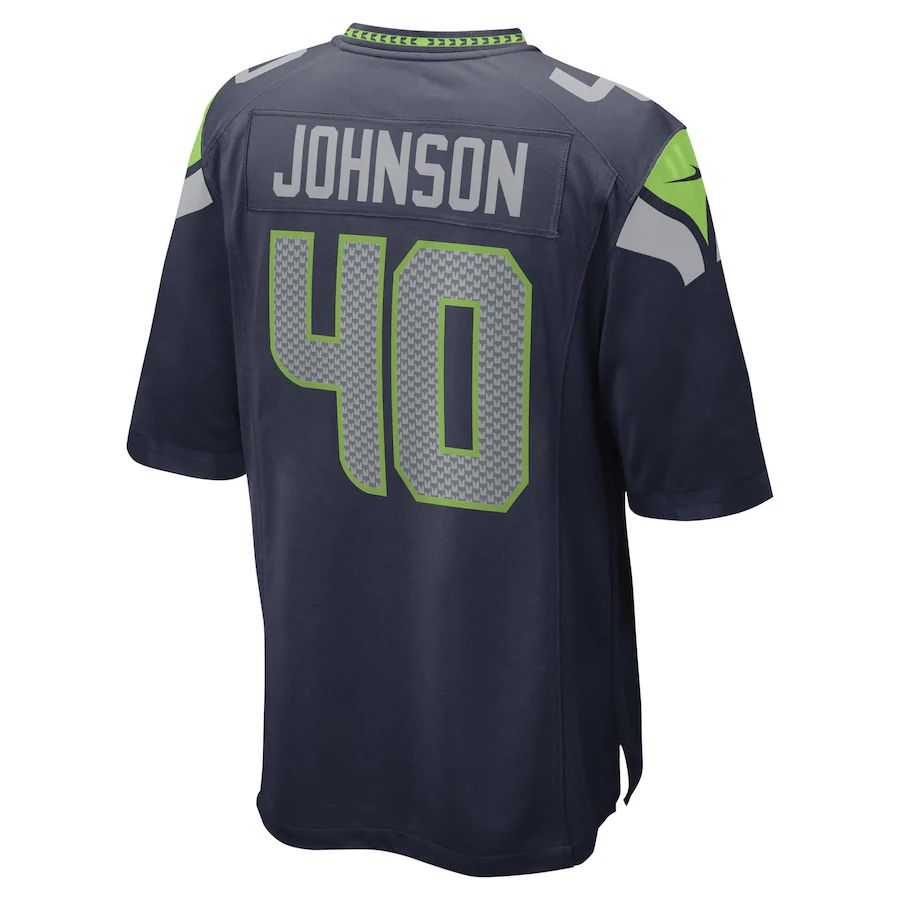 S.Seahawks #40 Darryl Johnson College Navy Game Player Jersey Stitched American Football Jerseys - Main View