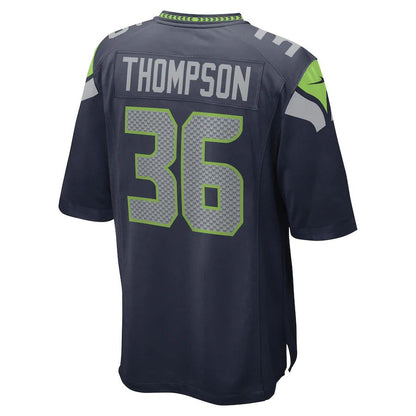 S.Seahawks #36 Darwin Thompson College Navy Game Player Jersey Stitched American Football Jerseys - Main View