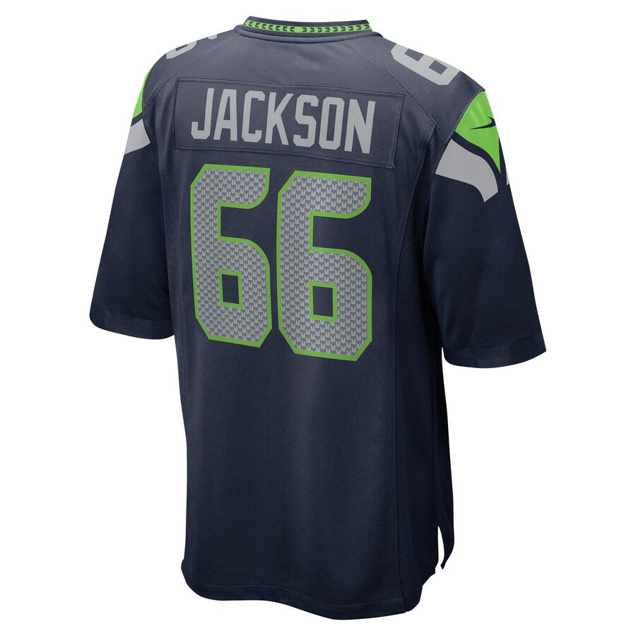 S.Seahawks #66 Gabe Jackson College Navy Game Jersey Stitched American Football Jerseys - Main View