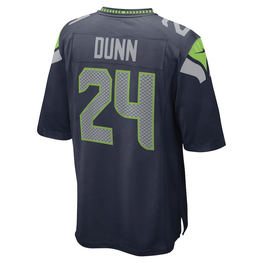 S.Seahawks #24 Isaiah Dunn College Navy Game Player Jersey Stitched American Football Jerseys - Main View