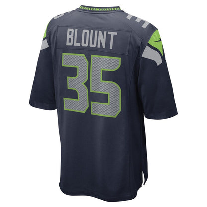 S.Seahawks #35 Joey Blount College Navy Game Player Jersey Stitched American Football Jerseys - Main View