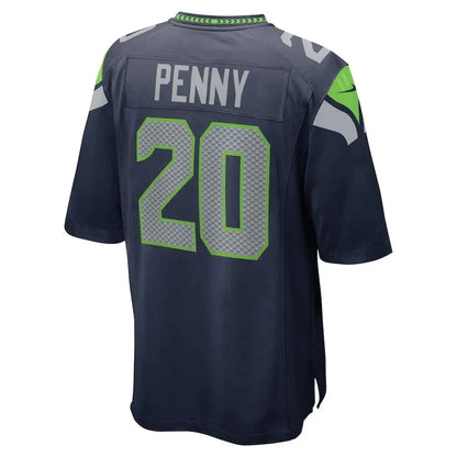 S.Seahawks #20 Rashaad Penny College Navy Game Jersey Stitched American Football Jerseys - Main View