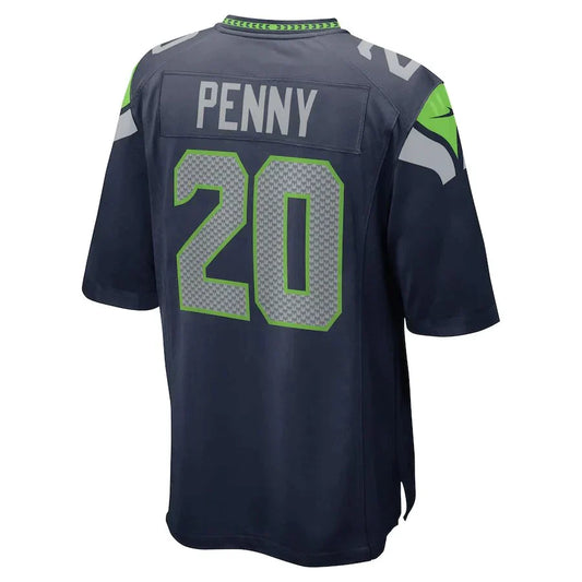 S.Seahawks #20 Rashaad Penny College Navy Game Jersey Stitched American Football Jerseys - Main View