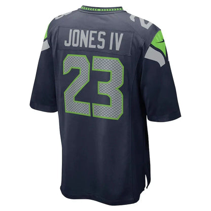 S.Seahawks #23 Sidney Jones IV College Navy Game Player Jersey Stitched American Football Jerseys - Main View