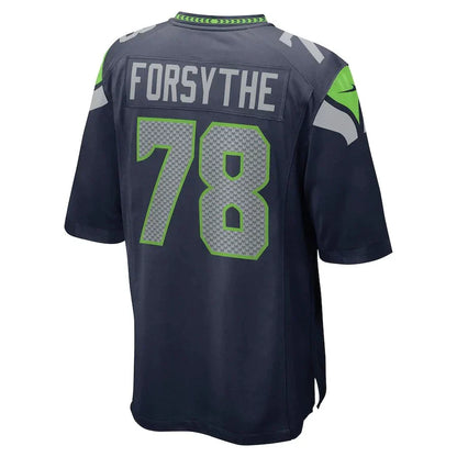 S.Seahawks #78 Stone Forsythe College Navy Game Jersey Stitched American Football Jerseys - Main View