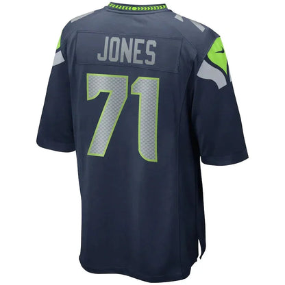 S.Seahawks #71 Walter Jones College Navy Game Retired Player Jersey Stitched American Football Jerseys - Main View