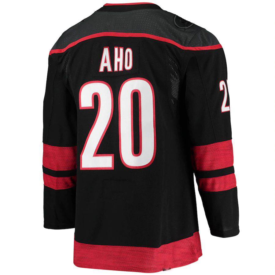 C.Hurricanes #20 Sebastian Aho Alternate Primegreen Authentic Pro Player Jersey Black Stitched American Hockey Jerseys - Main View