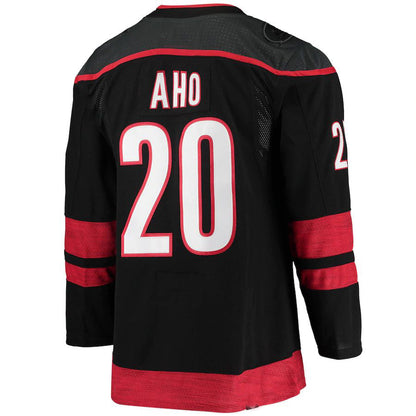 C.Hurricanes #20 Sebastian Aho Alternate Primegreen Authentic Pro Player Jersey Black Stitched American Hockey Jerseys - Main View