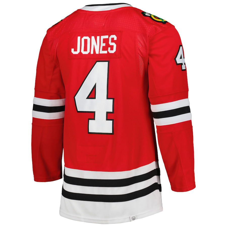 C.Blackhawks #4 Seth Jones Primegreen Authentic Pro Home Player Jersey Red Stitched American Hockey Jerseys - Main View