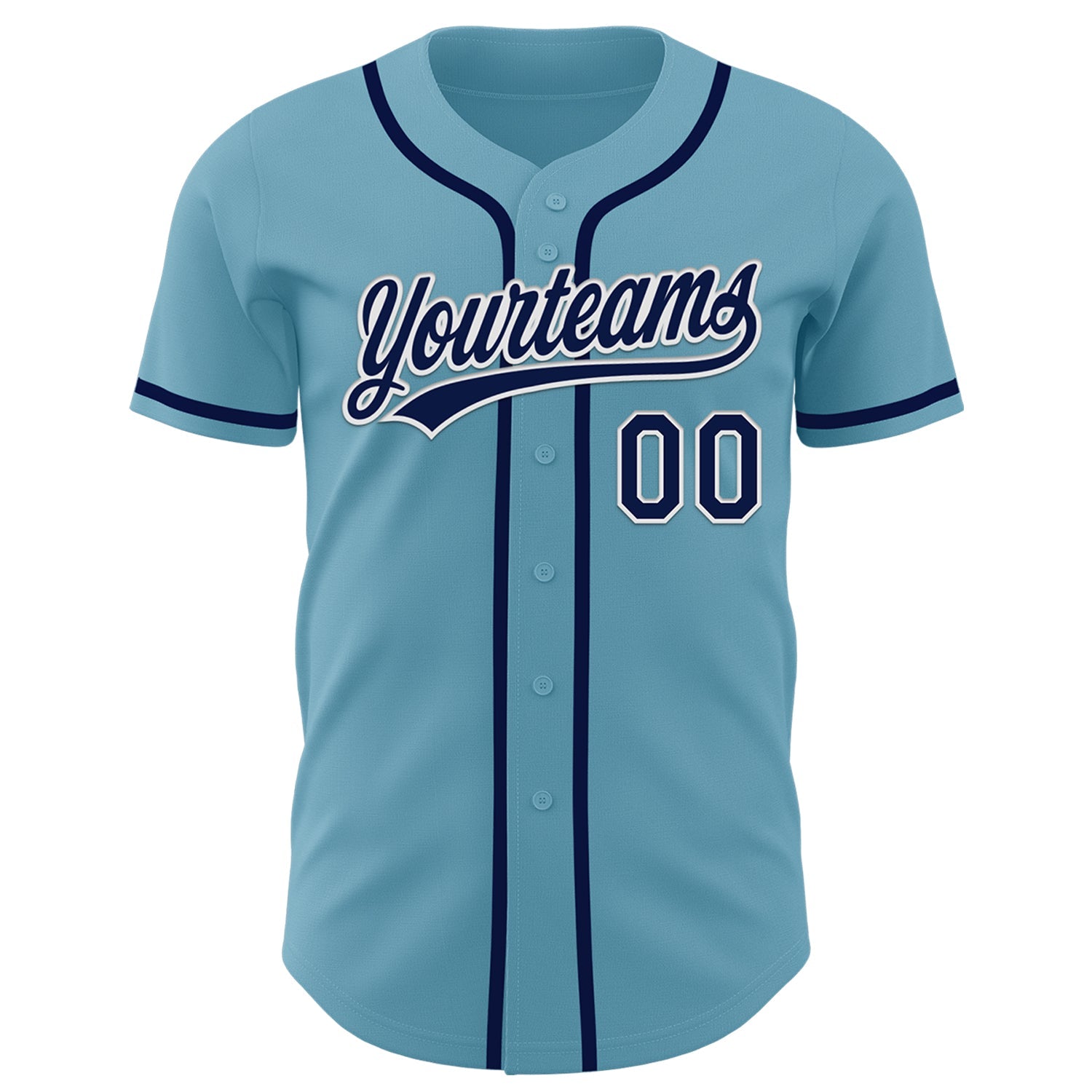 Custom Shadow Blue Navy-White Authentic Baseball Jersey view 2