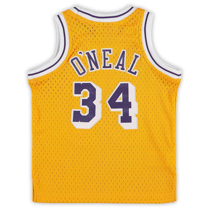 LA.Lakers #34 Shaquille O'Neal Mitchell & Ness Infant Retired Player Jersey Gold Stitched American Basketball Jersey - Main View