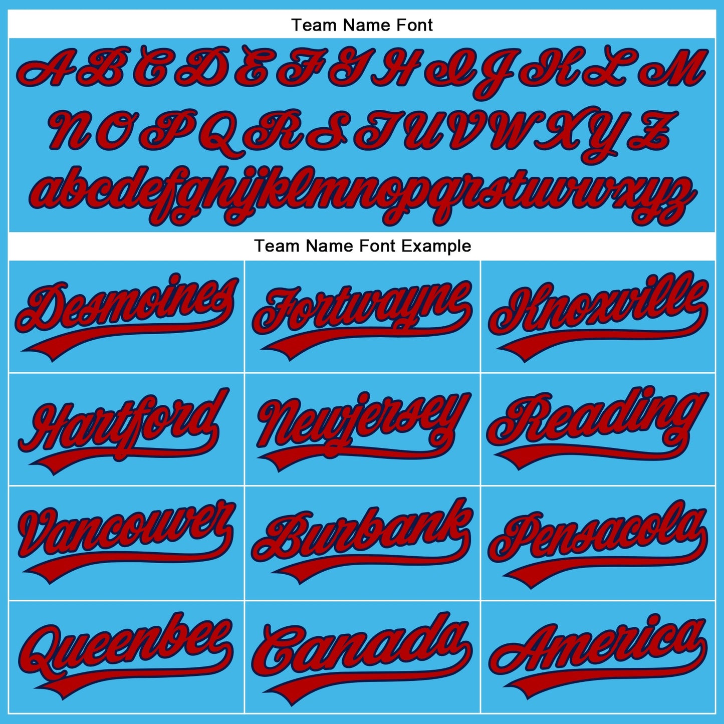 Custom Sky Blue Red-Navy Authentic Baseball Jersey view 4