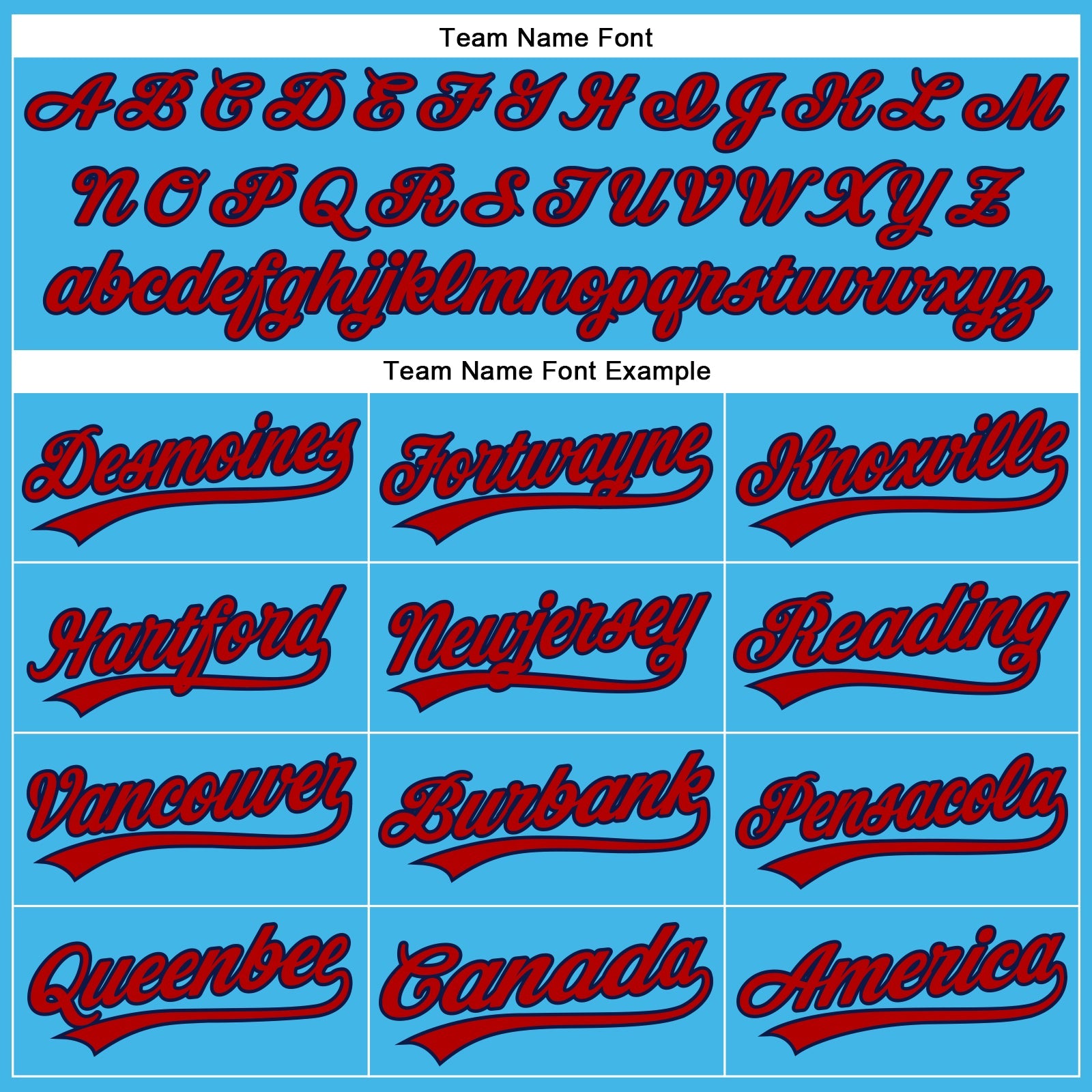 Custom Sky Blue Red-Navy Authentic Baseball Jersey view 4