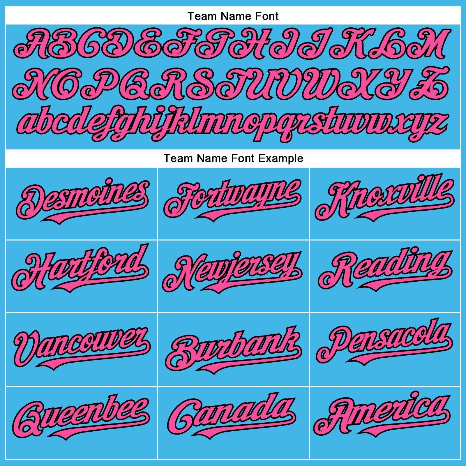 Custom Sky Blue Pink-Black Authentic Baseball Jersey view 4