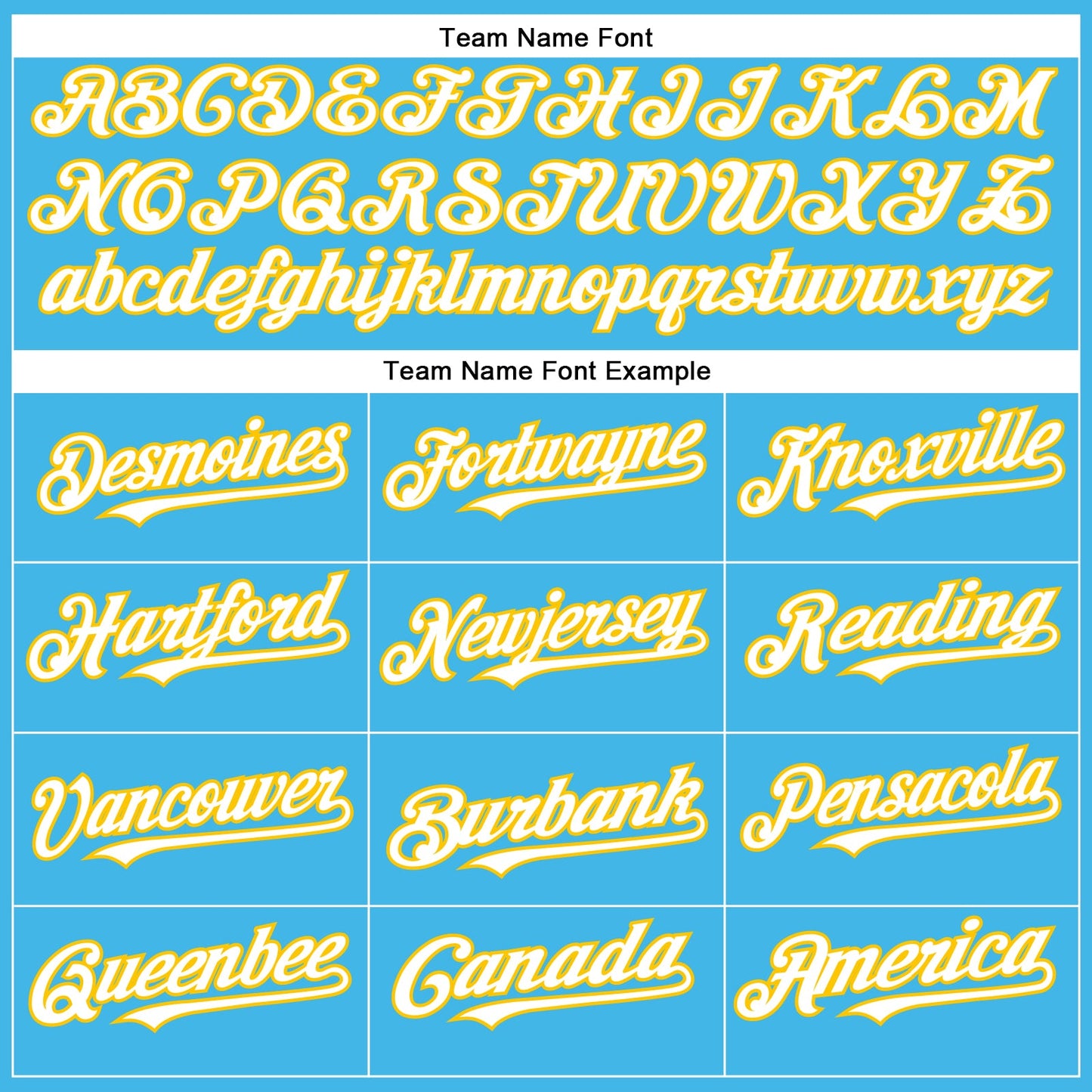 Custom Sky Blue White-Yellow Authentic Baseball Jersey view 4