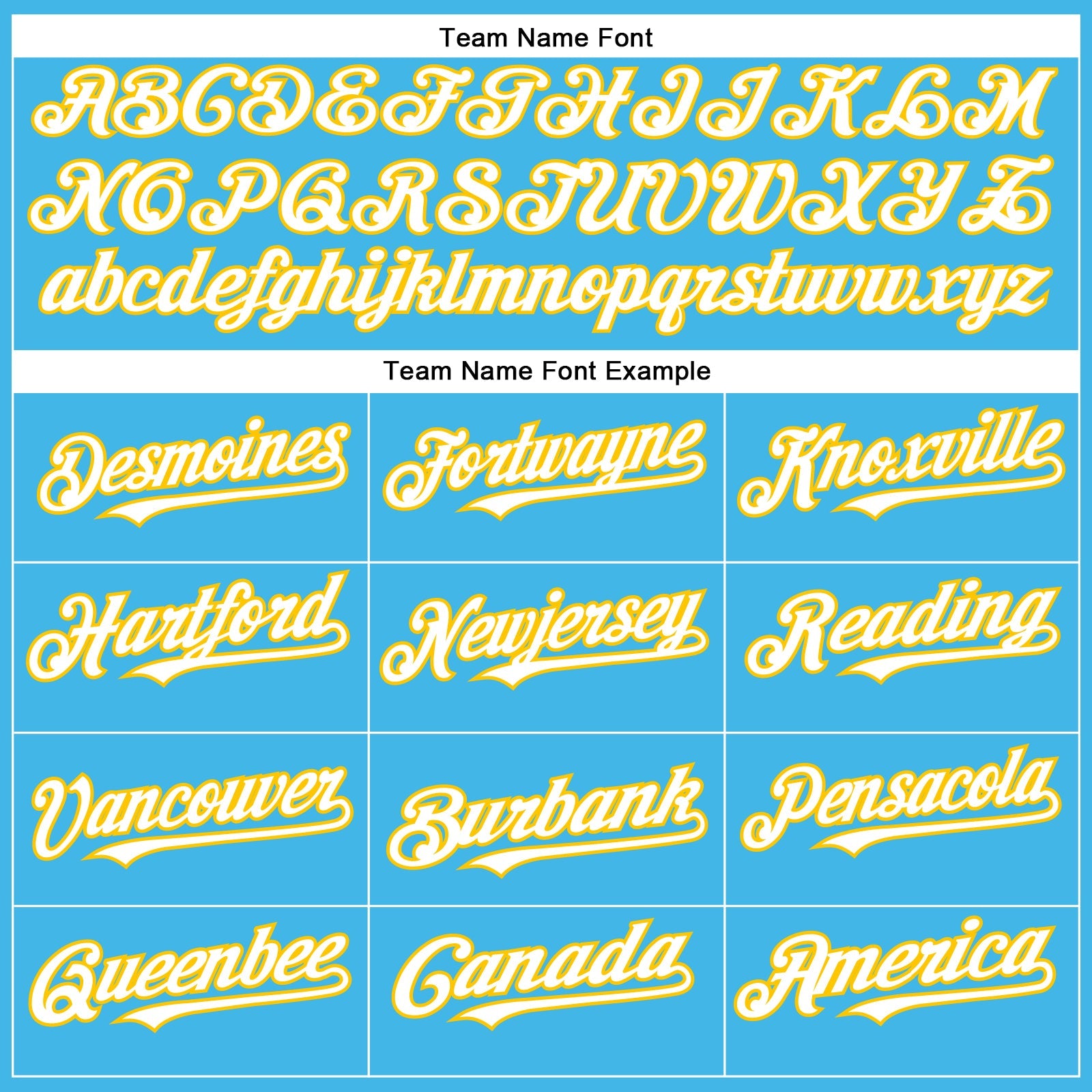 Custom Sky Blue White-Yellow Authentic Baseball Jersey view 4