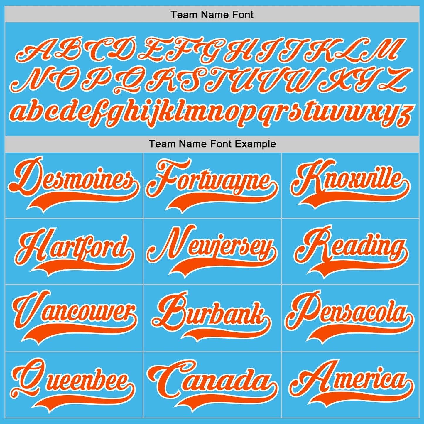 Custom Sky Blue Orange-White Hockey Lace Neck Jersey view 4